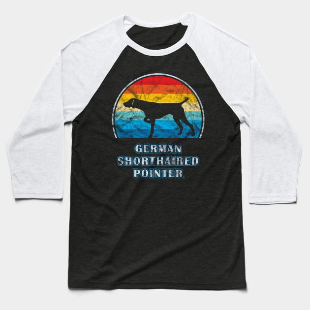 German Shorthaired Pointer Vintage Design Dog Baseball T-Shirt by millersye